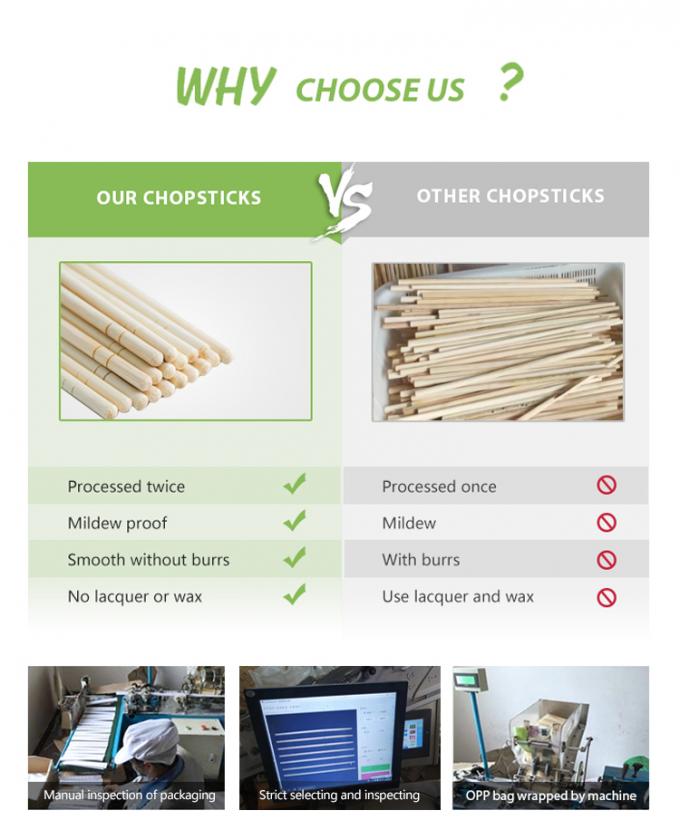 Tensoge Okrągłe pałeczki do jedzenia Panda na wynos Opakowanie żywności Ramen Sushi Restauracja Bamboo Stick 12