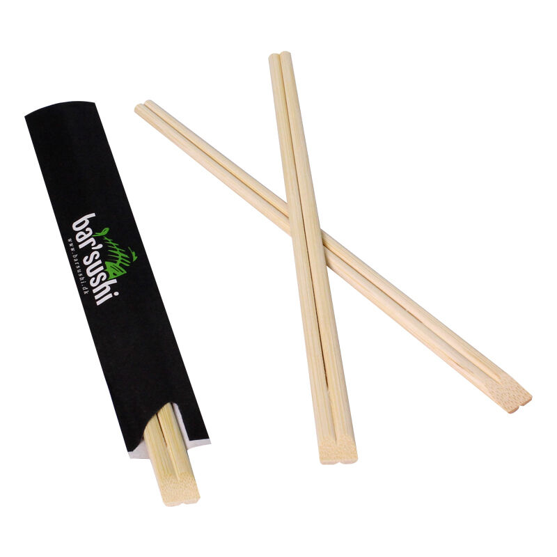 100% Natural Moso Bamboo Chopsticks with High Temperature Sterilization and Custom Logo Packing