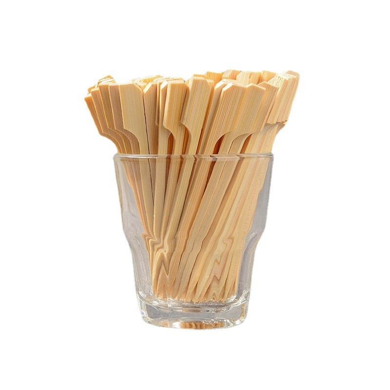 Paddle Wooden Sticks BBQ Bamboo Skewers for Outdoor Grilling